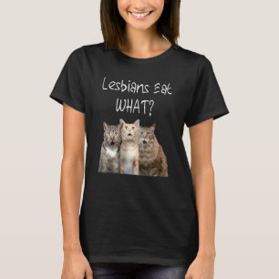T-shirt Chat Lesbiennes Mangent Ce Gay