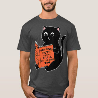 T-shirt Chat livre mignon et mauvais