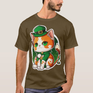 T-shirt Chat Lucky st patrick