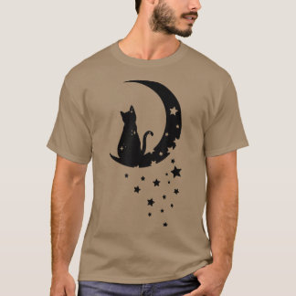 T-shirt Chat lune Cute Chat Chat, chaton Amoureux des chat