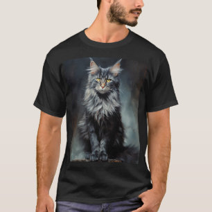 T-shirt chat Maine Coon