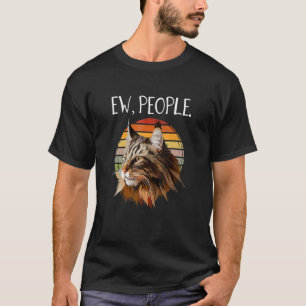T-shirt Chat Maine Coon Ca Femmes Ew Personnes Meowy