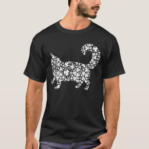 T-shirt Chat Maine Coon feuille de trèfle irlandais Saint-