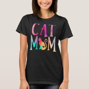 T-shirt Chat Maman Eau Couleur Drôle Propriétaire Chat Fem