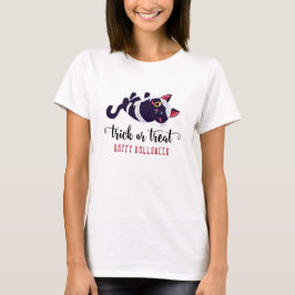 T-shirt Chat maman mignonne Happy Halloween personnalisé
