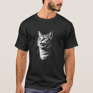 T-shirt Chat mangeant une souris, B antisocial drôle tenda