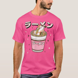 T-shirt Chat Manger Ramen Japonais Cute Kawaii Anime 
