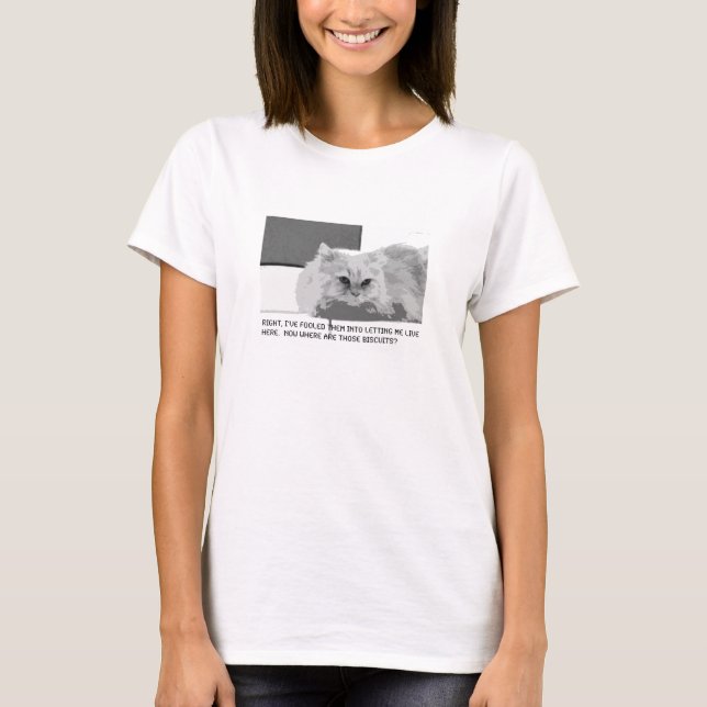 T-shirt chat manipulateur (Devant)