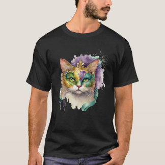 T-shirt Chat Mardi Gras Joyeux Mardi Gras Carnaval Chat  M