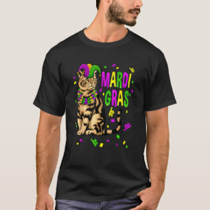 T-shirt Chat Mardi Gras Nola La Nouvelle-Orléans Louisiane