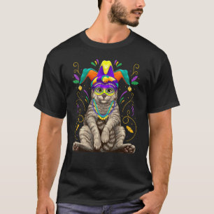 T-shirt Chat Mardi Gras Nola La Nouvelle-Orléans Louisiane