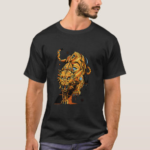 T-shirt Chat mécanique steampunk tigre ère victorienne