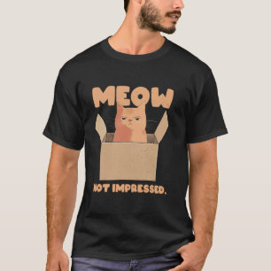 T-shirt Chat Miau Pas Impressionné Mème Sarcastique Grinch
