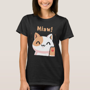 T-shirt Chat Miaw-Kitty-Cute Chat-Funny