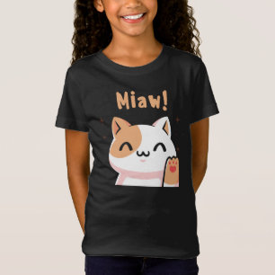 T-Shirt Chat Miaw-Kitty-Cute Chat-Funny