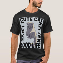 Chat mignon bonne vie