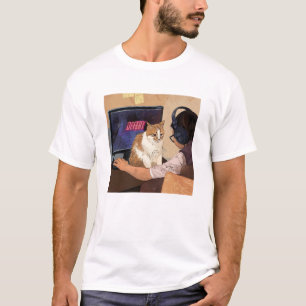 T-shirt Chat mignon Défaites Vous Jouer Jeu Vidéo