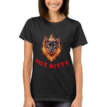 Chat mignon drôle visage de chat en flammes