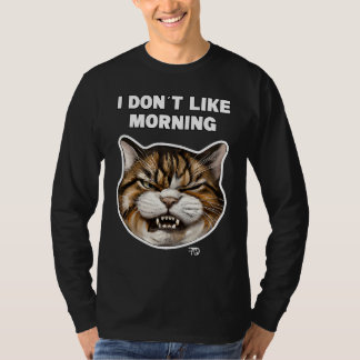 T-shirt Chat mignon en colère avec mauvaise humeur et mug