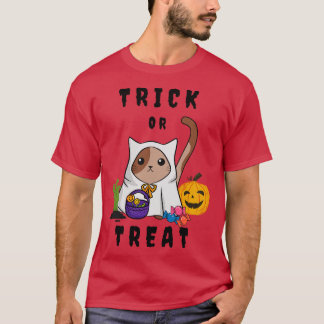 T-shirt Chat mignon en costume d'Halloween