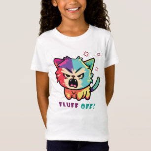 T-Shirt Chat mignon fâché en train de baiser Fluff Off.