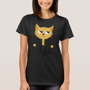 T-shirt Chat mignon mécontent drôle et sarcastique Costume