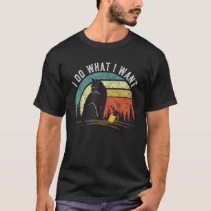 T-shirt Chat mignon pour femmes hommes, je fais ce que je