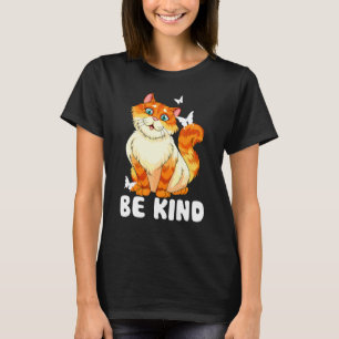 T-shirt Chat Mignon Sois Gentil Anti Harcèlement Porte Ora