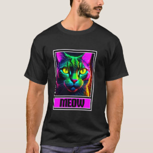 T-shirt Chat Minou Coloré Miaou