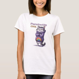 T-shirt Chat moderne, parfaitement Cool, amusant