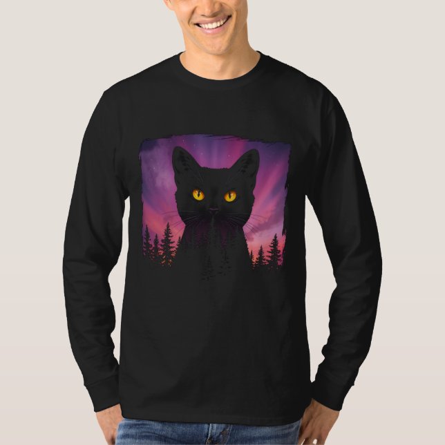 T-shirt Chat mystique dans la forêt de Twilight (Devant)