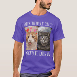 T-shirt Chat né pour lambiner serrure forcée dans les femm