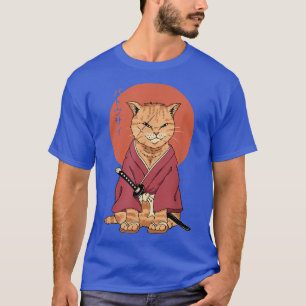 T-shirt Chat Neko Battousai Funny Kittens Amoureux des cha