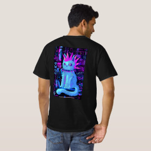 T-shirt Chat Néon Punk