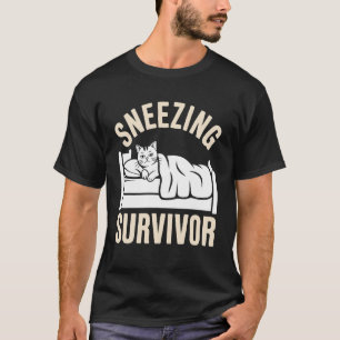 T-shirt Chat Nez Qui Coule Survivant Éternuements
