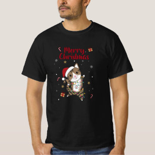 T-shirt Chat Noël Neige Hiver Animaux Chats