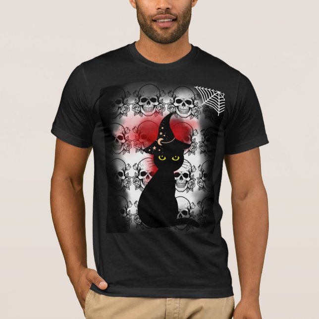 T-shirt chat noir (Devant)