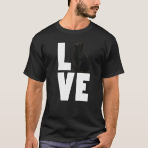 T-shirt Chat noir adoré par les hommes sombres