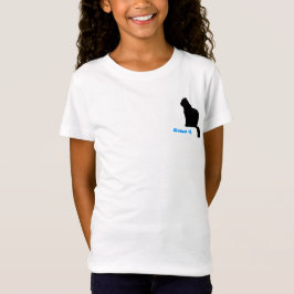 T-shirt - Chat noir avec nom