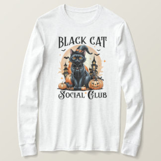 T-shirt Chat Noir Cat Social Club Chemise