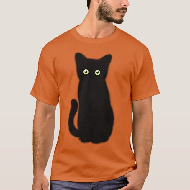 T-shirt Chat noir, chaton mignon, plaisir spottaculaire (Devant)