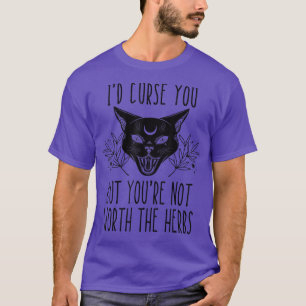 T-shirt Chat noir cuisine Occult Pagan Wiccan Chat Witchcr