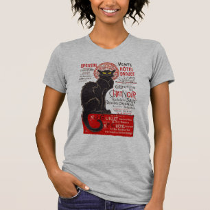 T-shirt Chat noir de Nouveau d'art français de Tournee du
