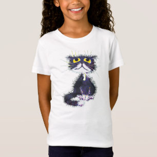 T-Shirt Chat noir et blanc