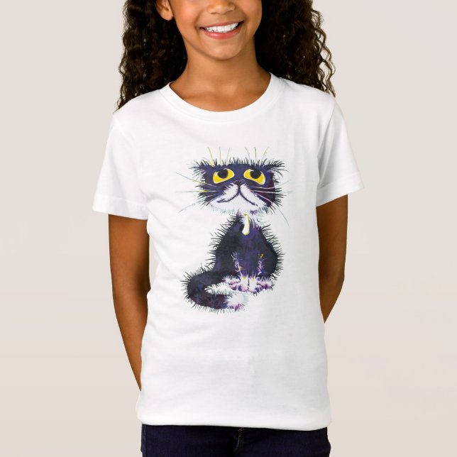T-Shirt Chat noir et blanc (Devant)