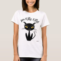 Chat Noir Fantaisiste Ici Minou, Minou!