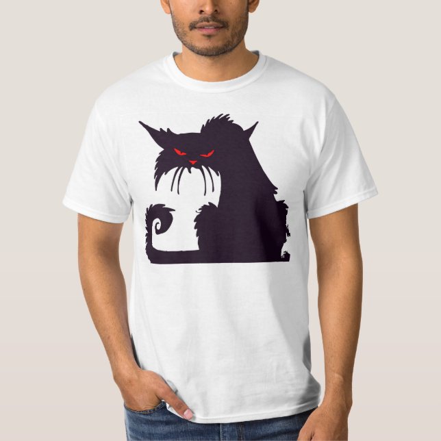 T-shirt Chat noir grincheux (Devant)