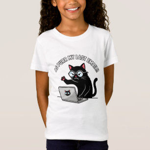 T-Shirt Chat Noir Grincheux Comme Purr Mon Dernier Email H