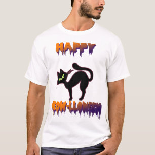 T-shirt Chat Noir Halloween Citrouille Halloween