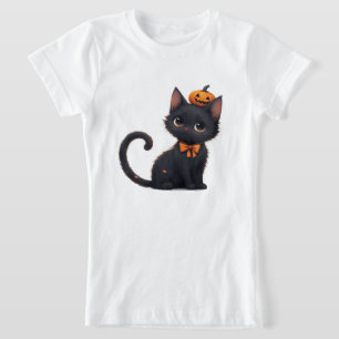 T-Shirt Chat noir Kawaii Halloween 🎃